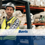forklift driver in warehouse